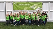 KIT-Career Service Team vor dem Messezelt