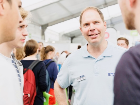 Studierende im Gespräch